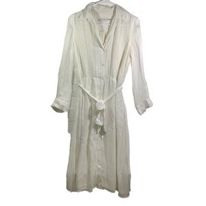 Alice + Olivia Chiffon Button Down Midi Dress - FLAWED